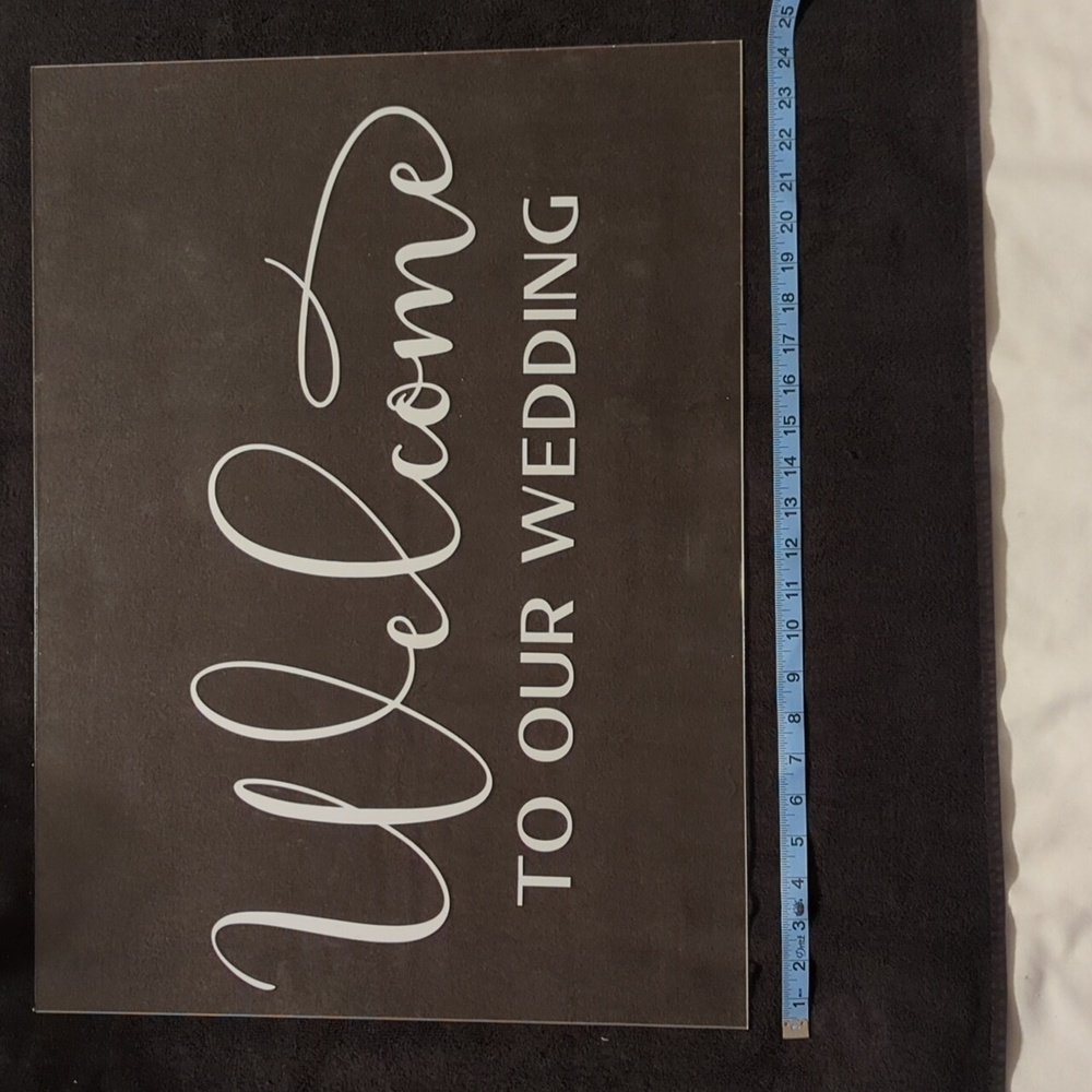 Acrylic Welcome to Our Wedding sign